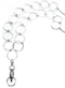 Hidden Hollow Beads Hello Beautiful! Fashion Lanyard, Women's Super Strong Chain ID Badge Holder, 36" Long