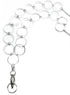 Hidden Hollow Beads Hello Beautiful! Fashion Lanyard, Women's Super Strong Chain ID Badge Holder, 36" Long