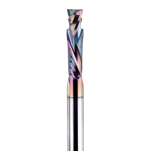 1/4 Inch 1 Inch SpeTool Compression Router Bits Shank Cutting Length with Coated Carbide Spiral Up Down CNC Router Bit