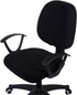 Smiry Stretch Jacquard Office Computer Chair Covers - Removable Washable Universal Desk Slipcovers in Black