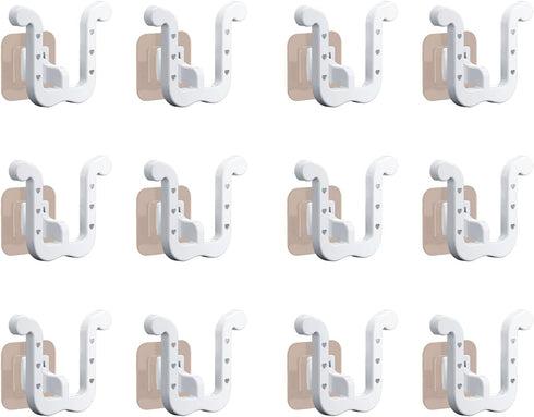 NUEAYMS 12pcs Closet Slippers Rack Shoe Holders Wall Organizer for Shoe Shelf Storage Hooks Shoe Shelf Rack Bathroom