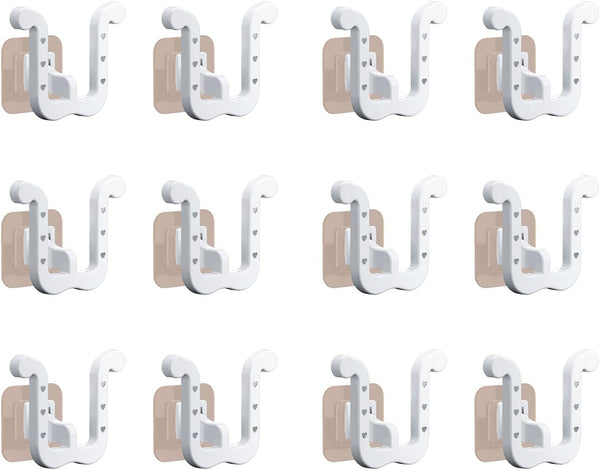 NUEAYMS 12pcs Closet Slippers Rack Shoe Holders Wall Organizer for Shoe Shelf Storage Hooks Shoe Shelf Rack Bathroom