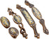 Geeyu Closet CC16mm Bathroom cabinet handle, Coffee Classic Minimalist Wardrobe Door Handle, European Style Handle