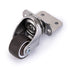 Skelang 4 Pcs 1 Inch Side Mounting Casters - TPE Swivel Plated Wheels for Baby Bed, Carts, Kitchen Cabinet