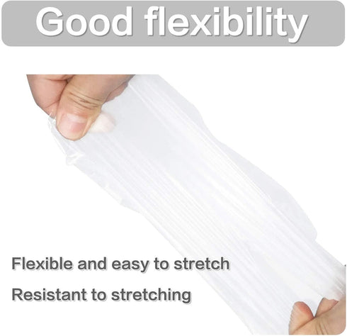 300pcs Disposable Plastic Gloves, Latex Free, Clear Polyethylene Hand Gloves for Cleaning & Food Handling