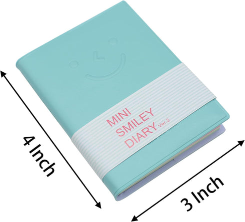 Yansanido 4 Pcs 3 Inch x 4 Inch Pocket Notebook with PU Leather Case, Softcover, Color Random, 96 Sheets