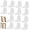 Lurrose 1set Plastic Corner Connectors Shaped Brackets for Reinforcing Cabinets Chairs and