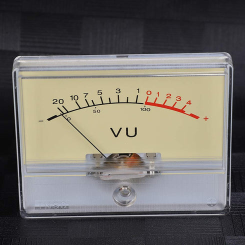 T-90 VU Meter Header DB Test Meter Amplifier Level with Light Bulb for Recording Studio Car Audio