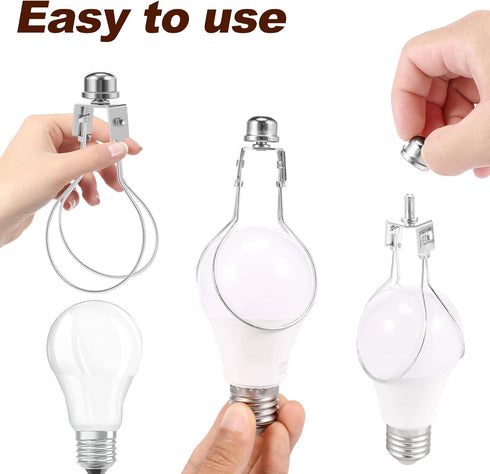 Abizarch 4Pcs Bulb Bulb Bulb Light Clip Metal Lamp Shade Holder Heavy-Duty Light Clamp Gold/Black/Silver Lamp Shade