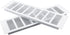 Geesatis 2 Pcs Rectangle Shape Mesh Air Vent 13.8 x 4 inch for Cabinet Shoe Cabinet Hardware Accessories with Mounting