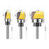 Dish Carving Router Bits, 3Pcs 1/4 Inch Shank Bowl and Tray Template Router Bit Set for Woodworkers