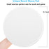 Dapesuom Round Mouse Pad, 8.7 x 8.7 Inch, Cute Small Mouse Mat, Washable Non-Slip Rubber Base, White