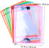 DIYEAH 24pcs Set Dry Erase Pockets Reusable Wipe Sleeves Pen Holder for Office School Random