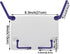 Maydahui Mini Desktop Book Stand Portable Foldable Lightweight Book Rest for Music Score Cookbook Tablet (Max Size 12 X