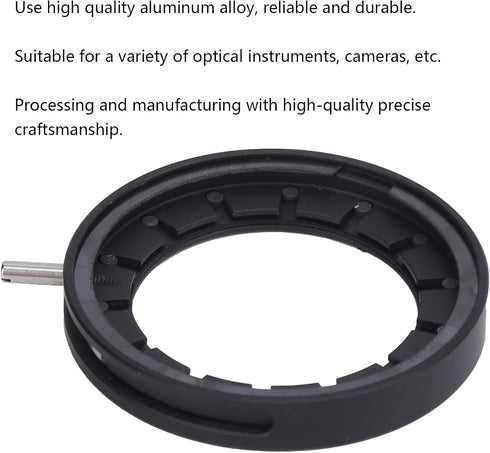 LHaefydore 1.5-25mm, 14 37mm Adjustable Iris Aperture Diaphragm Precision Aluminum Alloy Optical Diaphragm for Camera