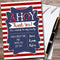 The Card Zoo Red Stripe Ahoy Nautical Personalized Party Thank You Cards