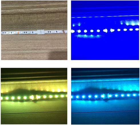10pcs 4 8mm 2835 3528 Pin LED Connector RGB LED Strip Connector for Wide SMD LED Strip Light Solderless RGB LED Tape