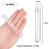 Joyclub 50pcs 12x100mm Clear Plastic Test Tubes with Caps for Scientific Experiments, Halloween, Christmas Party
