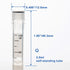 Cryovials Sterile Tubes 2ml with Caps, Case of 100 Lab Vials for Low Temperature Storage
