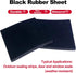 1Pieces 300mm 200mm 15mm Black Rubber Solid Shock Pad Blocks Length Width Extremely Resistant to Weather Changes