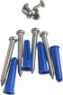 Harris Hardware TP15239 Stamped Steel Pilaster Pack for 1-1/4 in. Post, Includes 2 One-Ear Brackets and Fasteners