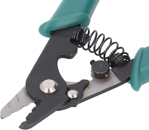 Gucagle 3 Reset Fiber Optic Stripper Hole Adjustable Aperture Auto Ergonomic Wire Stripping Tool for Electrical Work