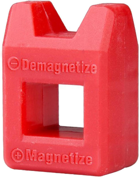 1Pc Red Lightweight Magnetizer Demagnetizer for Screwdriver Bits, Durable Universal Magnetizer and Demagnetizing Tool