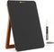 Desktop Black Glass Dry Erase Whiteboard, Small Portable White Board Easel for Desk, Reusable Notepad