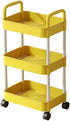 Generic 3-Tier Rolling Storage Cart with Wheels - Mobile Organizer for Kitchen, Bathroom,