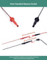 Multimeter Leads, Insulated Test Probe Needle Point Wire Testing Probes, 600V CAT III, Long Reach Prod
