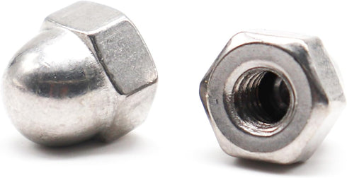 binifiMux 1/2-13 Acorn Cap Nuts, 304 Stainless Steel, Pack of 10 for Outdoors
