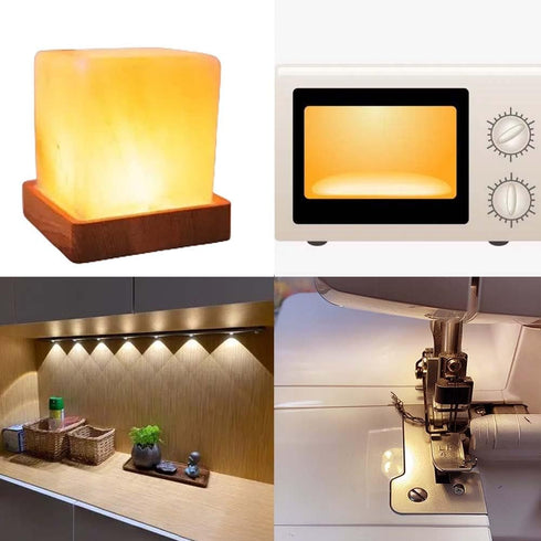 E17 LED Bulb Microwave Oven Light, 60W Incandescent Equivalent, Warm White Appliance Light, 4 Pack for Dryer and Range