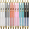 Pens Fine Point Smooth Writing Pens, Personalized Ballpoint Pens Bulk, Black Ink 1.0 mm for Office Supplies (12-pack)