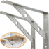 AmericFengBao Shelf,J5303-2P 1 Pair(10 inches) Heavy Duty Shelf Bracket,Welded Bracket,Stainless Steel Solid Shelf