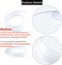PVC Tubing 3/8" ID x 1/2" OD, 50 ft Clear Vinyl Tubing with 4 Stainless Clamps for Water, Air, Oil Transfer