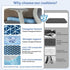 Vinlyto TPE Double Layer Gel Seat Cushion for Long Sitting - Enlarged Thickened Patent Design, Soft Breathable Cooling