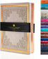 Leatherette Vintage Journal, Hard Cover, Lined Notebook, Old Looking Travel Diary, A5 Size (5.7'' x 8.1'')