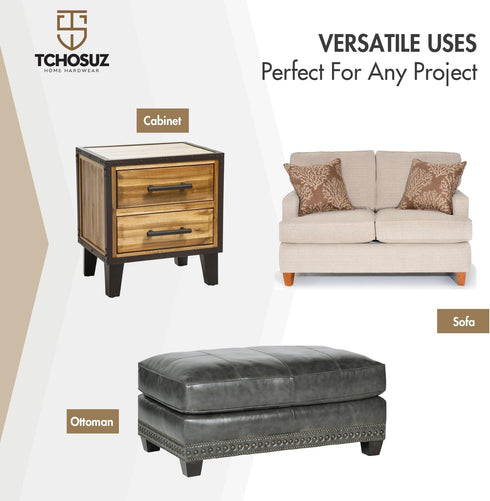 TCHOSUZ 8 Inch 20 cm Set 4 5/16 inch / Wooden Furniture Legs, of Solid Wood Mid-Century Modern Pyramid Replacement