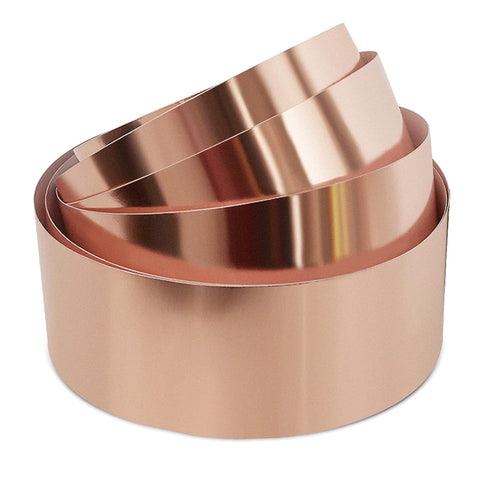 Copper Foil Tape (2inch X 66 FT) with Dual Conductive Adhesive for Guitar, Electrical Repairs, Arts & Crafts,