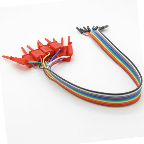 A Set of 10pcs Red Logic Analyser Useful High Efficiency Clip Ideal Test Hook
