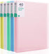 Phyxin 40 Pockets Plastic Presentation Book - Document Organizer for Music Sheets, 5 Pack