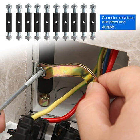 RUIAN 118 Type Switch Socket Cassette Repair, 10Pcs Electrical Box Screws Support Rod with Wrench