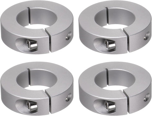 4pcs Shaft Collar Set | 30mm Bore Aluminum Alloy | 55mm OD | Split Clamp-On Collars for Industry