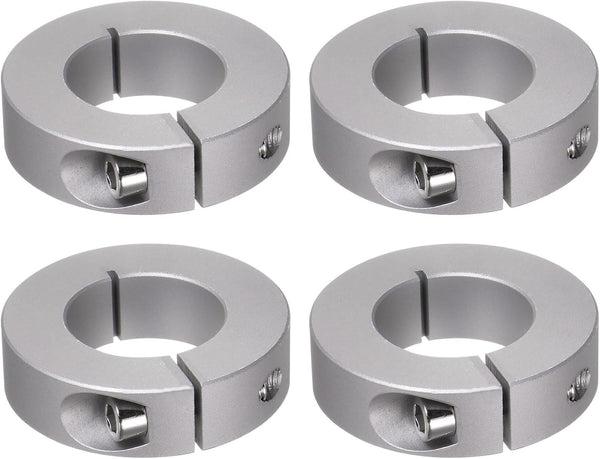 4pcs Shaft Collar Set | 30mm Bore Aluminum Alloy | 55mm OD | Split Clamp-On Collars for Industry