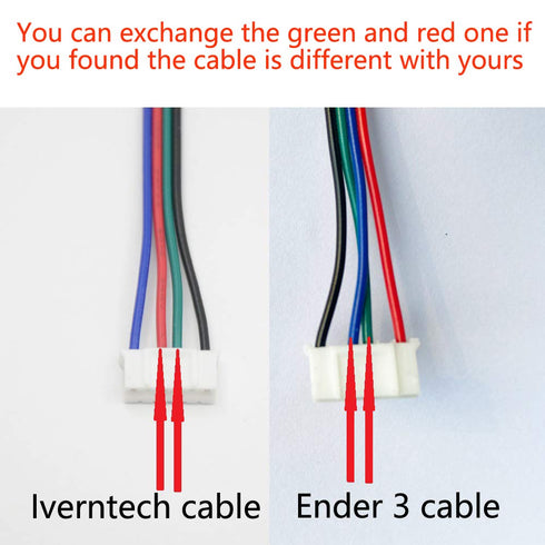 Iverntech 6pcs 1M 4 Pin to 6 Pin Terminal Stepper Motor Cables for Nema 17 3D Printer Motor