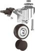 GBL 1" Small Caster Wheels with 2 Brakes + Screws M6x15mm - Set of 4, 90Lbs Low Profile Silent Casters