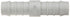 Tefen 12255610083 Nylon 66 Hose Fitting, Coupling, Gray, 5/8" x 1/2" Hose ID