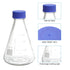 PATIKIL 1000ml Erlenmeyer Flask, Narrow Mouth Graduated Borosilicate Glass Flask with Screw Cap for Lab