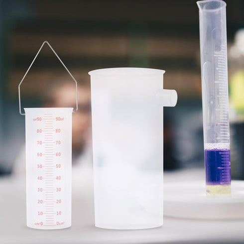 Baluue Plastic Graduated Cylinder with Metal Weight, Hooks and Ring Lever Principle, Archimedes Principle Kit