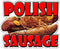 Polish Sausage Concession Decal Stand Trailer Food Sign